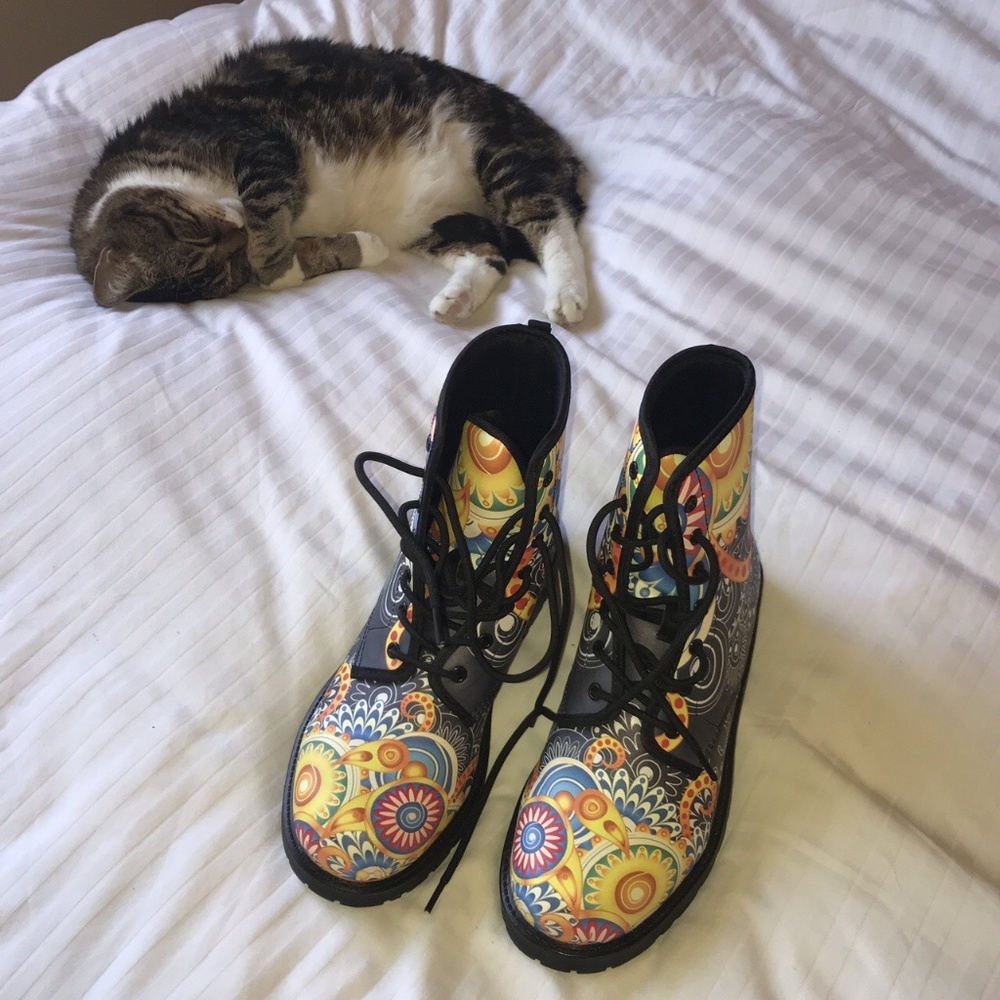 funky combat boots
